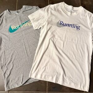 2 Shirts! Nike Dri-Fit Running Training Team Shirts Tee Medium $70 Value 🔥